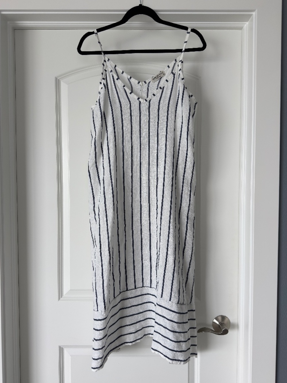 Terzo Millennio Blue White Linen Sundress Size L